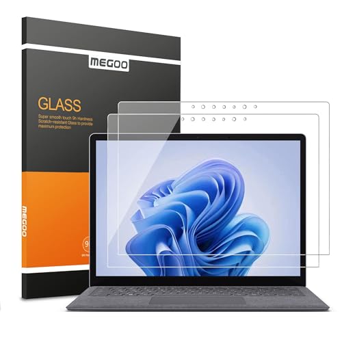 Verre trempé Surface Laptop 4 15" MEGOO à toucher fluide et installation facile sans bulle