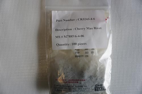Blind rivet CR3243-4-6. Cherrymax Aerospace Apllication Pack of 100each
