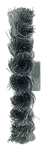 Image of Weiler 13103 Standard Twist Knot Wire Wheel 4 inch, .014 inch Steel Fill, 3 /8 inch-24 UNF Nut, Made in The USA (Pack of 5)
