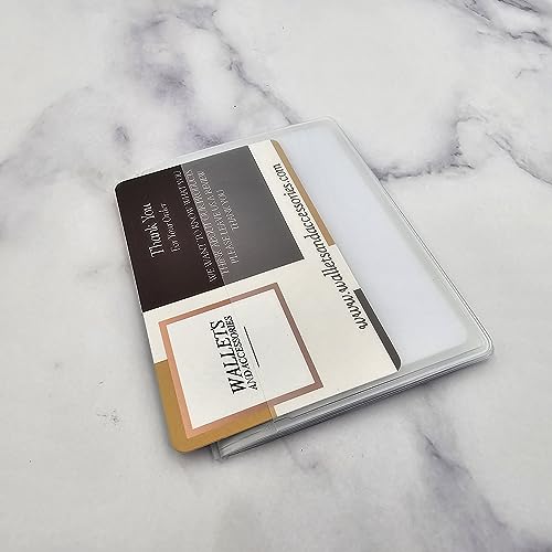 Pack of 2 Wallet Inserts Clear Plastic Vinyl Picture and Card Holder Trifold 6 Page2