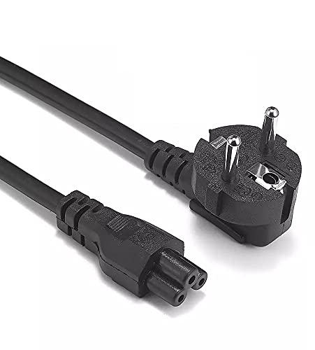 BRENDAZ Compatible EU 3-Prong AC Power Cord Cable for LG HDTV, TVs, Printers, Mickey Mouse Power Cord, C5 to NEMA 5-15P (EU Power Cord)