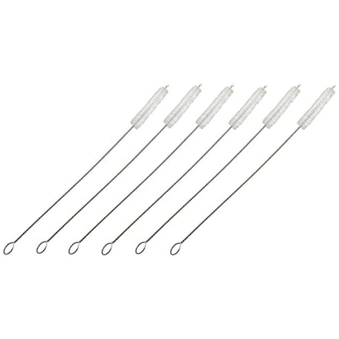 Mian Twisted Stainless Steel Wire Tube Brush 8" Long x 3/8" Diameter, 6 Pack Cover
