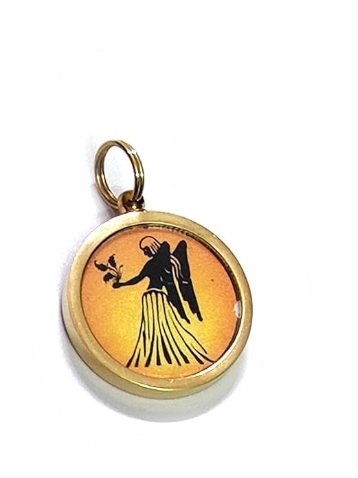 Kanya Rashi Virgo Zodiac Yantra Mantra Brass Lucky Charm pendant-image-46
