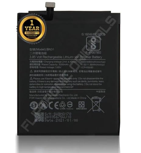 Image of BN31 Battery for Redmi Note 5A / 5A pro /Y1 Pro /A1 | Y2 | S2 | Y1 Lite Battery with 1 Year Warranty**** (I212)