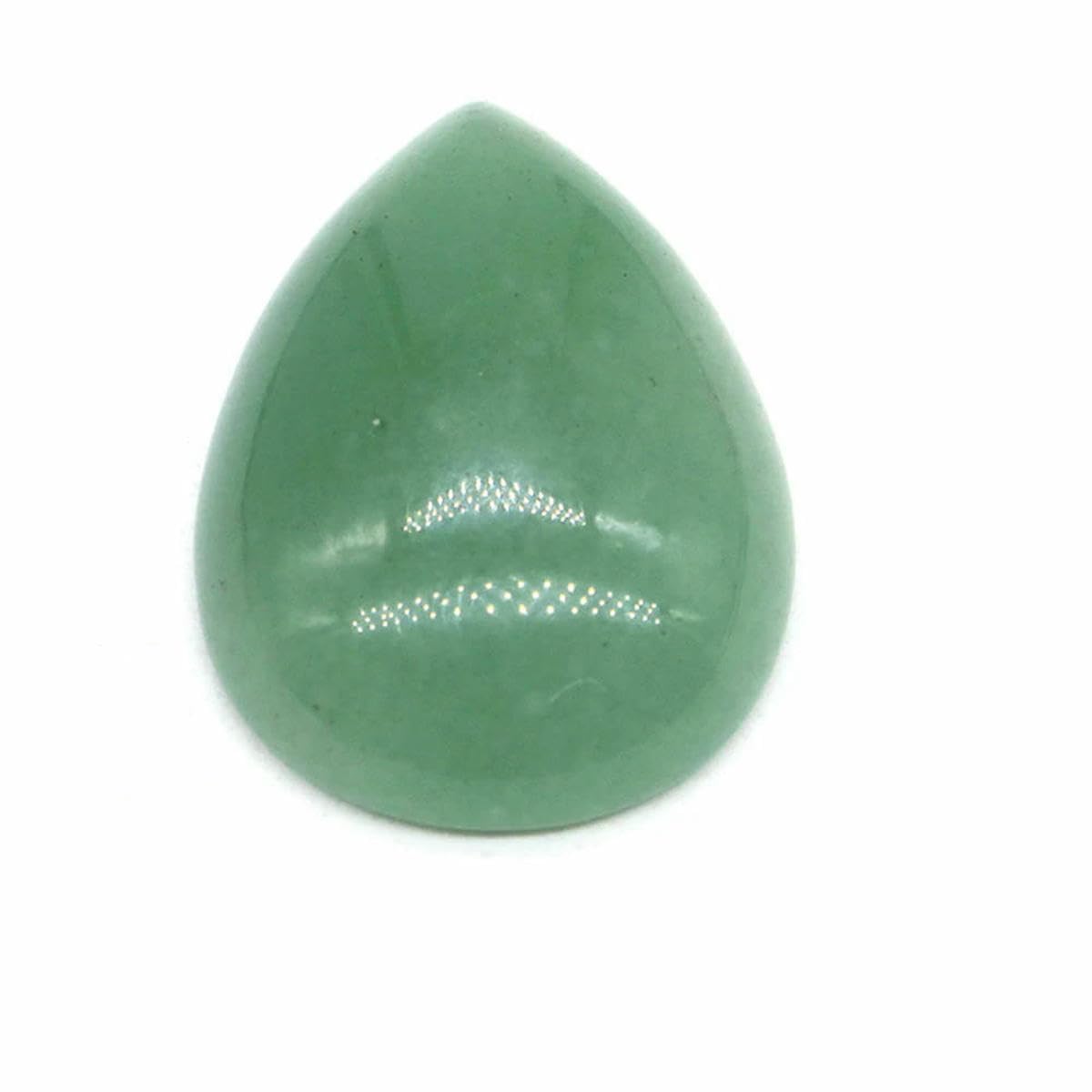 18 x 25 mm, Wassertropfenform, lose Perlen, natürlicher Kristallstein, flache Rückseite, Kamee-Abstandshalter für Schmuckherstellung, DIY-Anhänger, Halskette – klarer Quarz – 20 Stück