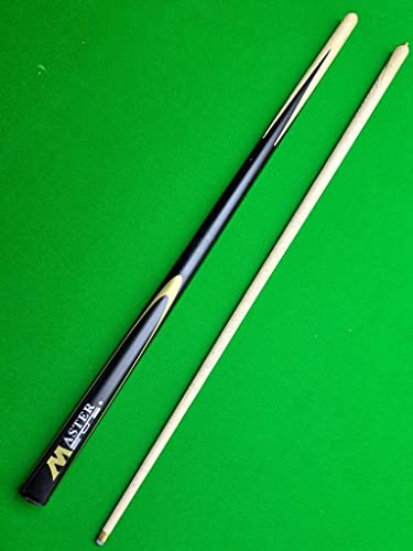 Image of LGB Combo Half Normal Joint Glossy Snooker N Pool CUE with CUE Cover,Glove,Chalk Holder,Two TIP N Two Chalk Wood (Black)