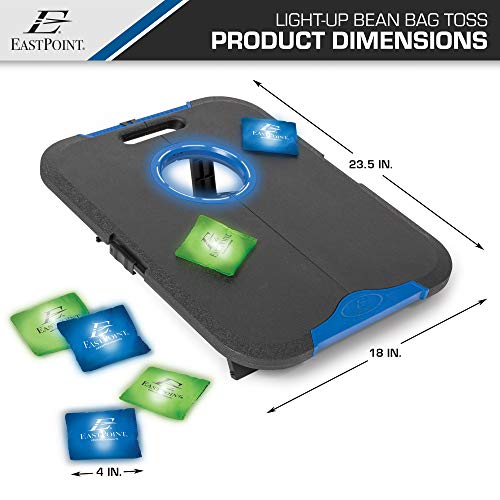 Eastpoint Sports 43511-109427 Light-Up Bean Bag Toss Outdoor Game - Cornhole-Style Team Fun For Parties Tailgates Cookouts And More Light Up Cornhole Set thumb #7