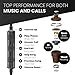 Symphonized iPhone Earphones Wired Deep Bass Sound, 3D Sound, Microphone Volume Control, 90% Noise Cancelling, Bubinga Wooden with Lightning (Apple MFI Certified), iPhone SE to 14 Earbuds (Black)