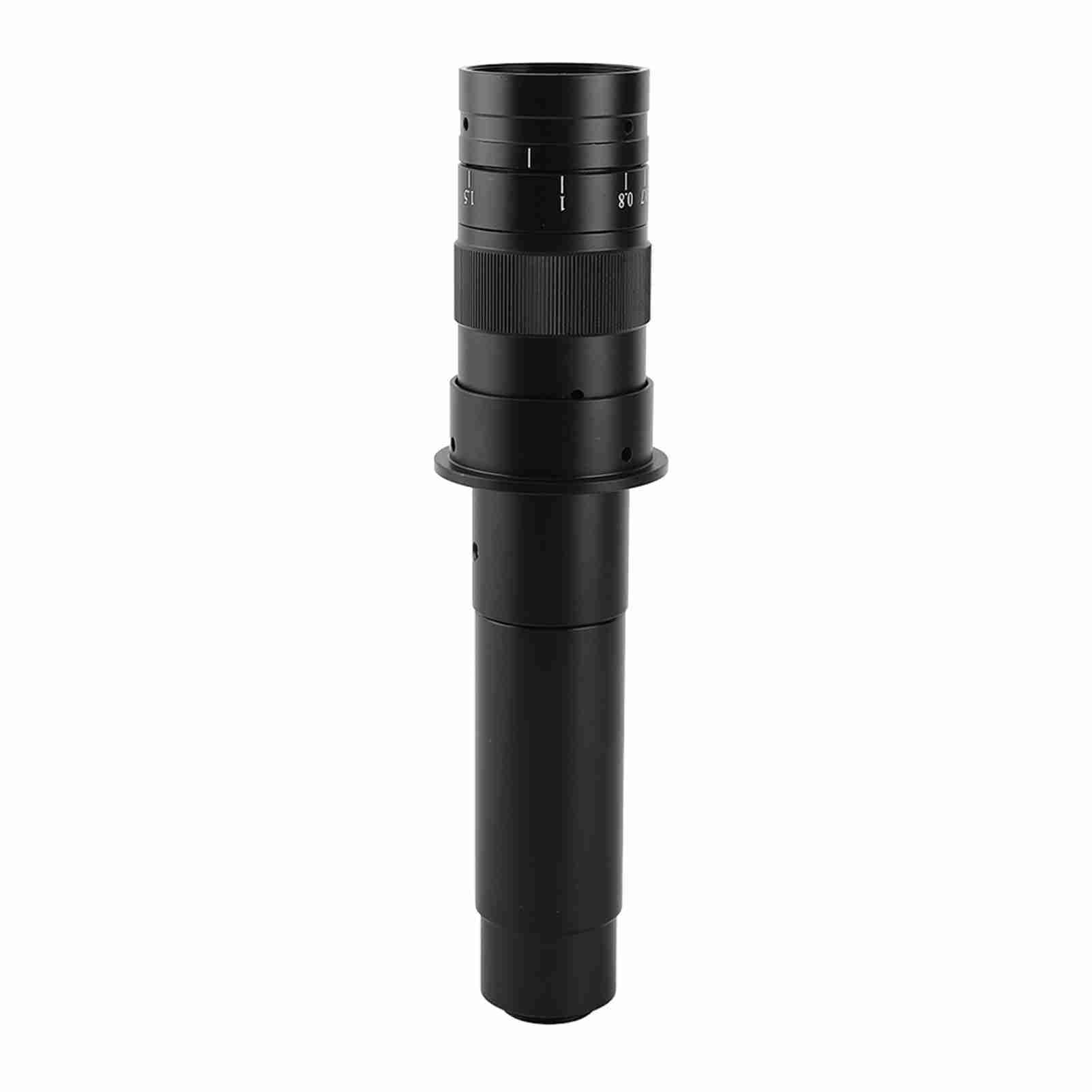YWBL-WH Lente de Montura C Ajustable 300X para Cámara Microscópica, óptica de Zoom Industrial, Lente de 25 Mm con Aumento de 0,7X-4,5X para Aplicaciones de Alta Resistencia