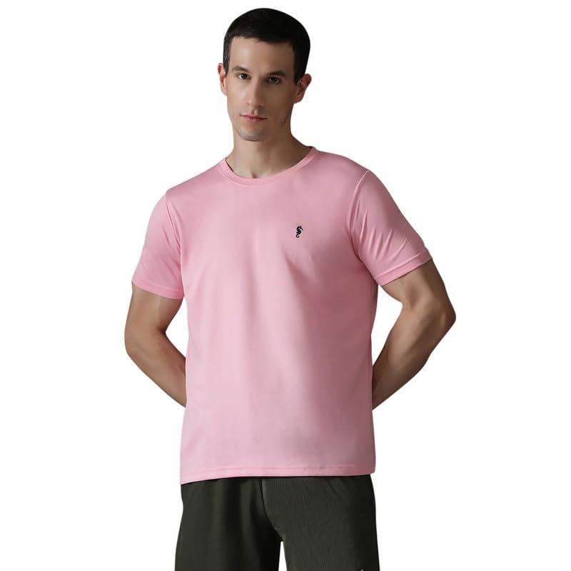 Image of EPPE Men's Round Collar T-Shirt | Regular & Dry Fit Summer Stylish Casual Tee | Polyester Half Sleeve T-Shirts for Men.