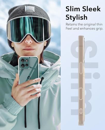 Image of DIZORO Compatible with Motorola Moto Edge 50 5G Back Cover Case Clear,[ Anti Yellow ][Military Grade Protection] Hard PC Back Cover Transparent
