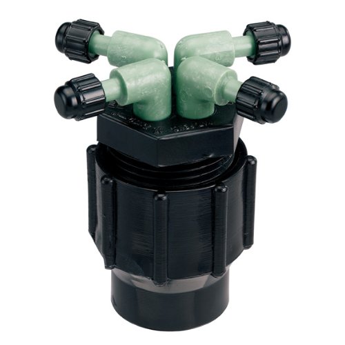 Orbit 5 Pack Drip Irrigation System 4-Port Watering Manifold, 1 4 Inch Dripper Tube, 61004D