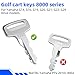 Mixopoly 4 Pack Ignition Keys, Golf Cart Keys Replacement for Yamaha G14, G16, G19, G20, G21, G22, G29/Drive Golf Cart, Replace OEM JU2-H2511-00, 8000