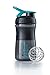 Produktbild BlenderBottle Sportmixer Tritan Trinkflasche mit BlenderBall, geeignet als Protein Shaker, Eiweißshaker, Wasserflasche oder für Fitness Shakes, BPA frei, skaliert bis 500 ml, 590 ml, teal / schwarz