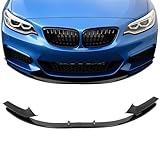 SCITOO Glossy Black Front Bumper Lip P Style Fits for 2014-2021 for BMW F22 2 Series M Sport Bumper PP Front Lip Spoiler