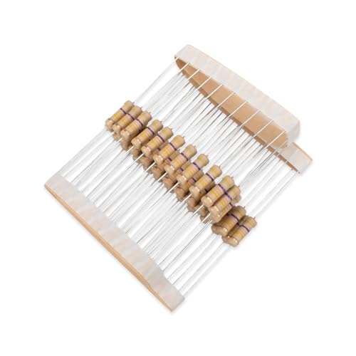 Image of Innfeeltech 50 Pcs 1W 5% Tolerance 470K Ohm Carbon Film Resistor Resistance for DIY Project and Experiments