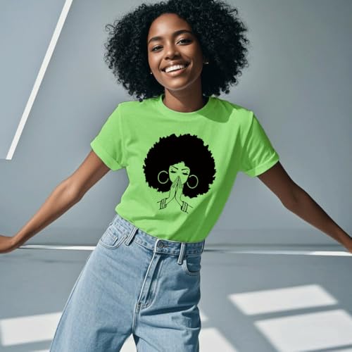 Image of Black History Shirts Black Graphic tees for Men and Women, Magic Fashion Afro American Natural Hair Vintage Melanin T-Shirts