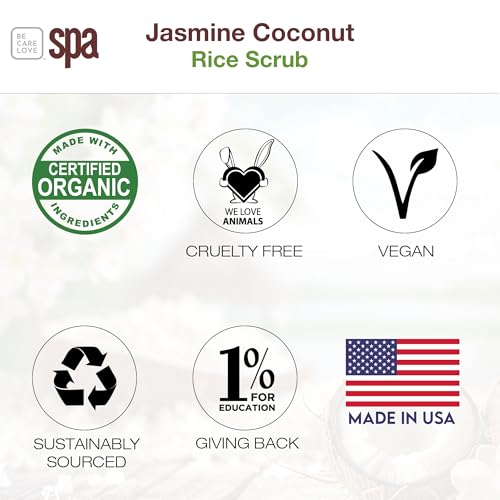 BCL SPA Rice Scrub, Jasmine Coconut, 16 Fl Oz