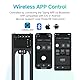 Toprig Slider S60 Adjustable 24’’/60cm Motorized with Full Button Control 120° Panoramic Shooting Support APP Camera Slider Support IME Lapse Photography Horizontally Bluetooth Connect (S60)
