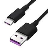 Schnell Ladekabel 5A Datenkabel 2 Meter USB-C Kabel TYP-C für Playstation 5 PS5 Gamepad Controller- 2m schwarz