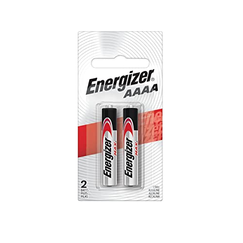 Energizer AAAA/E96 Alkaline Batteries - Pack of 2, Long-Lasting, Leak-Proof Design, Ideal for Precision Devices