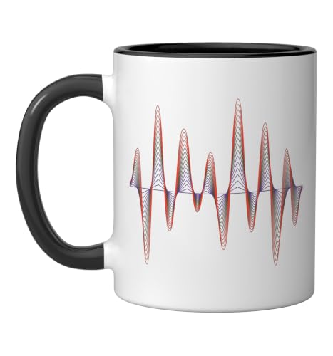 Colorful Audio Waveform Ceramic Mug