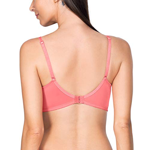 Image of Amante Lace Padded Non-Wired Full Coverage T-Shirt Bra