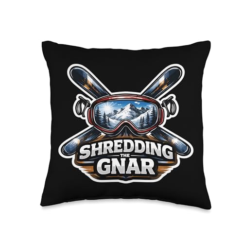 Shredding The Gnar Expert Skier Ski Lover Skiing Slang Snow