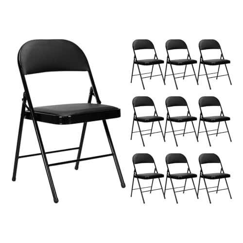 THINIA HOME Pack 10 Sillas Plegables Acolchadas