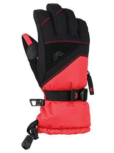 Image of Gordini boys Stomp Iii Gloves, Black Fire Engine Red, Medium US