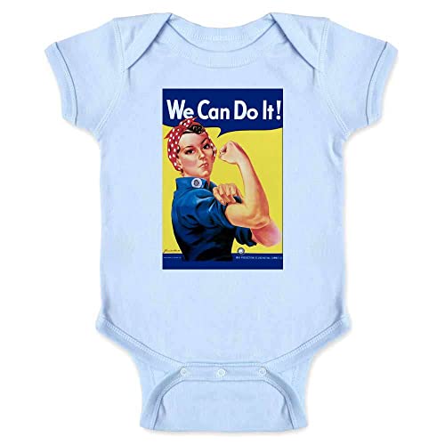 Pop Threads Rosie the Riveter We Can Do It Feminist Infant Baby Boy Girl Bodysuit