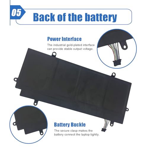 Image of PA5136U-1BRS 14.8V 52Wh Laptop Battery Compatible with Toshiba Portege Z30 Z30-A Z30-A1301 Z30-B Z30-A1301 Z30-AK01S Z30-AK03S Z30-AK04S Z30-AK06S Z30-AK12S Z30-AK22S Series Notebook