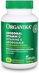 Organika Canadian-Made Liposomal Vitamin C 1000mg Daily- High Absorption for Superior Bioavailability, Immunity- 60vcaps