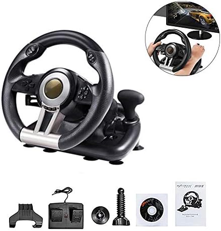 Dual-Motor Feedback Driving Force G29 Racing Wheel, Support PC/PS3/PS4/X-ONE Computer Game Steering Wheel Simulation Racing Simulation Driving School Car for for Xbox One