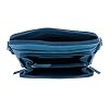 CTM Women's Leather Shoulder Bag Purse with Side Organizer