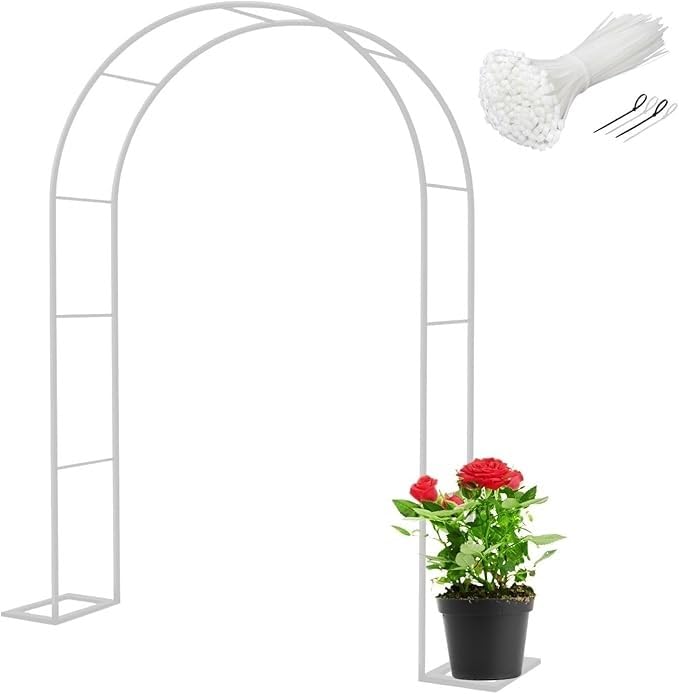 Arco de jardín para bodas y decoración exterior de eventos con flores