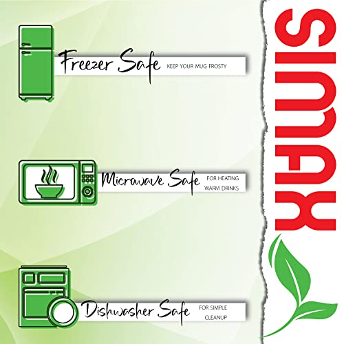 Simax Beer Mugs For Men: 17 Oz Double Walled Glass Beer Mug - Freezable Beer Glasses - Pint Beer Mugs & Steins - Beer Mugs With Handles - Insulated Beer Glasses For Men - Beer Mugs For Freezer (2) #TOP7