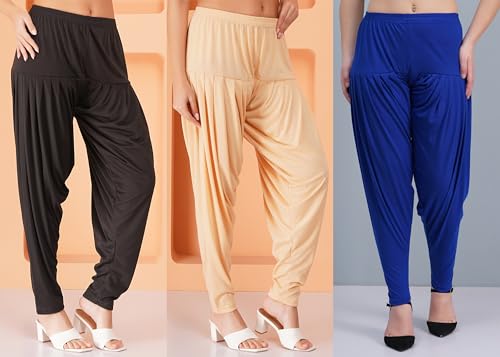 Image of Buy That Trendz Patiala Salwar for Women Relaxed Fit Viscose Patiyala Salwar Harem Bottom Pants