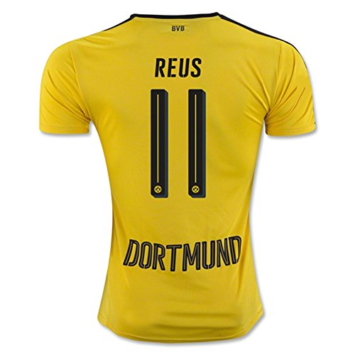 Camiseta de fútbol de local del Borussia de Dortmund, 2016-2017, dorsal 11 de Marco Reus, color amarillo, hombre, amarillo, large