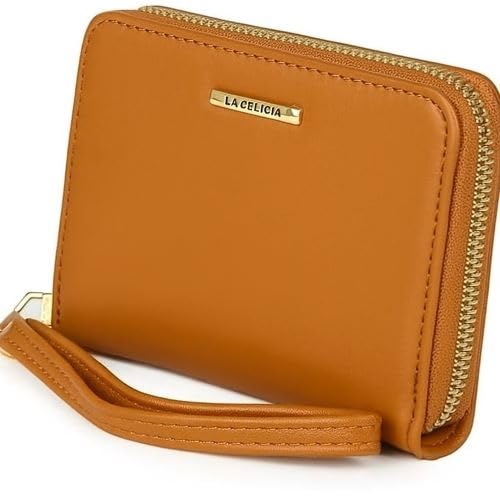 Carteira feminina em couro sintético (16x10x3cm)