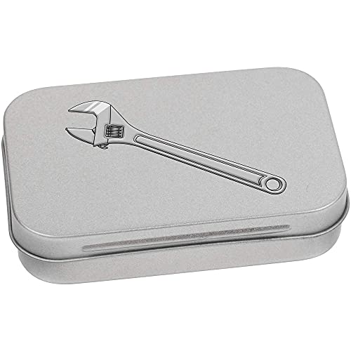 Azeeda 95mm 'Plumber's Wrench' Metal Hinged Tin/Storage Box (TT00147994)