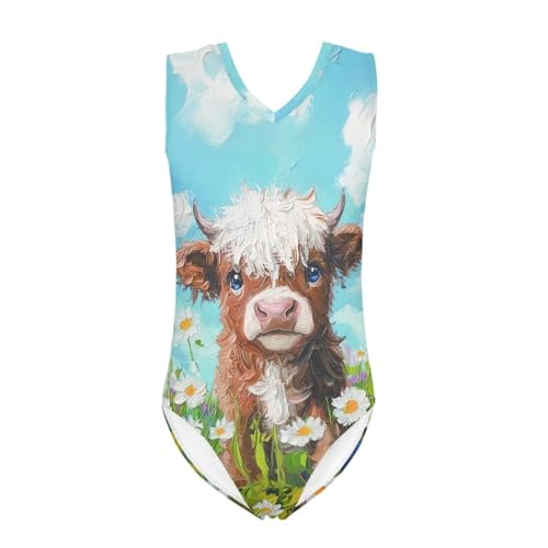 Image of Girls' Swimwear for 3-14 Cartoon Bathing Suit Girl Swimsuit Gym Leotard