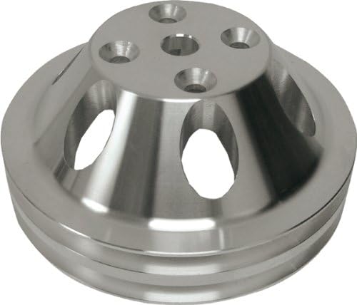 Compatible/Replacement for CHEVY SMALL BLOCK MACHINED ALUMINUM WATER PUMP PULLEY - 2 GROOVE (LWP)