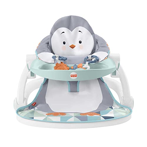 Fisher-Price siège d'activités pliable, siège de sol portable pour bébé avec 2 jouets d'éveil...