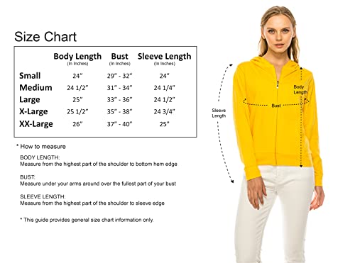 Reneseille Women's Hoodie Jacket Sweatshirt - Casual Full Zip Up Long Sleeve Slim Fit Workout Basic Active Hooded Top Sj4001 Lime M #TOP5