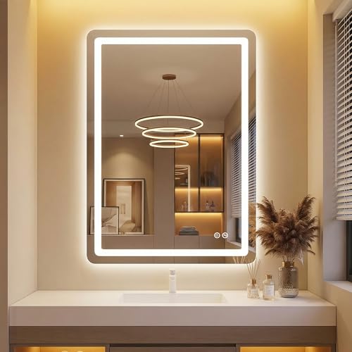 AMOISE Bathroom Vanity Mirror with LED, 36