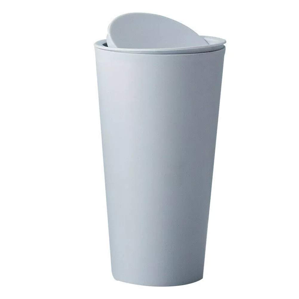 Mini Pattumiera Portatile Per Auto 8x16,5cm | Cestino Rifiuti Con Coperchio A Scatto Per Auto, Ufficio, Casa (blu)