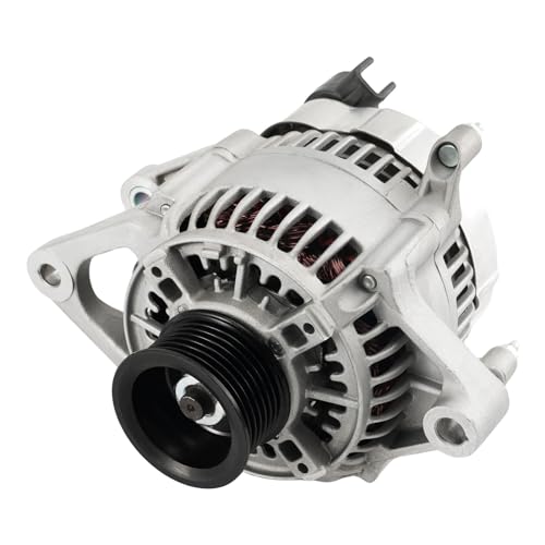 Image of KAX Alternator Compatible with Dodge Dakota, Ram 1500 2500 3500 4000, B150 B250 B350 B1500 B2500 B3500, D150 D250 D350, W150 W250 W350 & Jeep Grand Cherokeer, 90Amp 12V 7 Groove Pulley CW