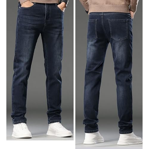 Men's Lightweight Boot Cut Jeans Stretch Straight Leg Denim Trousers Casual Slim Skinny Cowboy Pants3