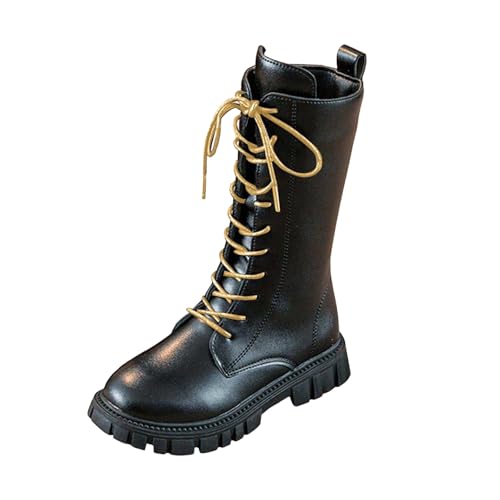 Bottes longues fille en velours doublées coton chaussures hautes enfant